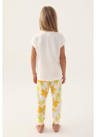 Roly Poly 3394 Garson Today Krem Kız Çocuk Pijama Takımı Krem