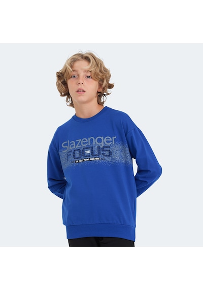 Slazenger LAST Çocuk  Saks Mavi Sweatshirt