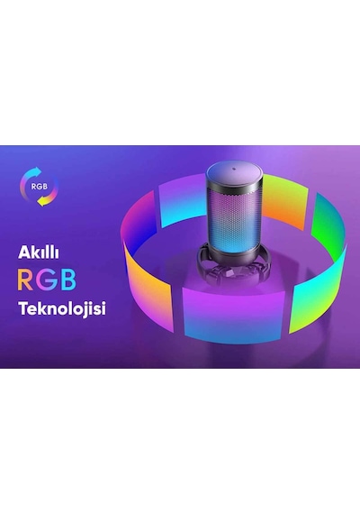 Fifine Ampligame A6tb Rgb Yayıncı Usb Mavi Mikrofon Seti