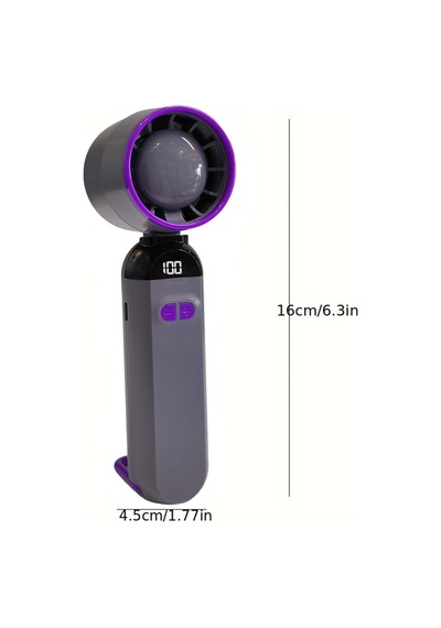 Şarjlı El Fanı 12000rpm 0-120 Hız Ayarı Masaüstü Vantilatör Mini Fan