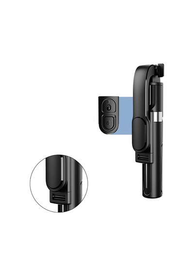 Jmary Kt-219 360 Derece Dönebilen Kablosuz Kumandalı Tripod Ve Selfie Çubuğu Siyah