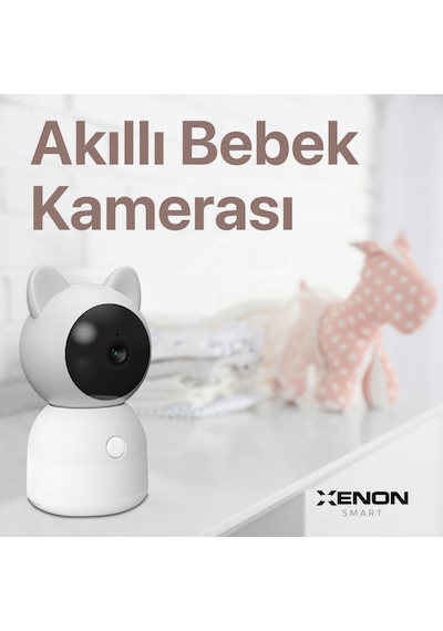 Akıllı Bebek Kamerası Sıcaklık Ve Nem Ölçümü Ve Ninni Çalma Smart Baby Kamera