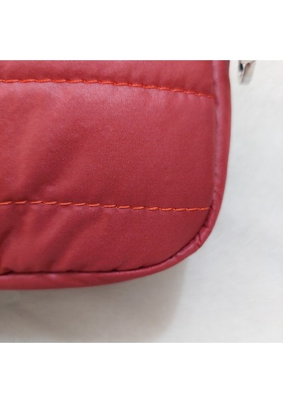 Newish Polo Portföy Stil Çift Gözlü Makyaj Ve El Çantası-dokulu Model Bordo