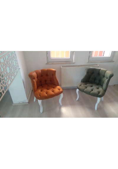 Mobilyabazari Tual Çay Seti Koltuk Takımı, Nubuk -Jery Kumaş, 2+1+1