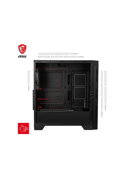 Mag Forge 320r Aırflow Temperli Cam 4x120mm Argb Fan Atx Gaming Bilgisayar Kasası