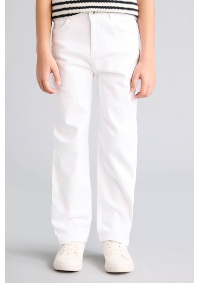 Defacto Straıght Fıt Jean Pantolon Erkek Çocuk B5616a826spwt34 Beyaz-wt34
