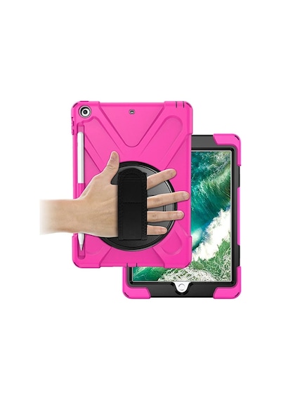 iPad Uyumlu 9.72017 iPad Uyumlu 9.7 2018 Kalem Yerli Standlı Zırh Kılıf/shockproof Case- 5775 Tablet Kılıfı