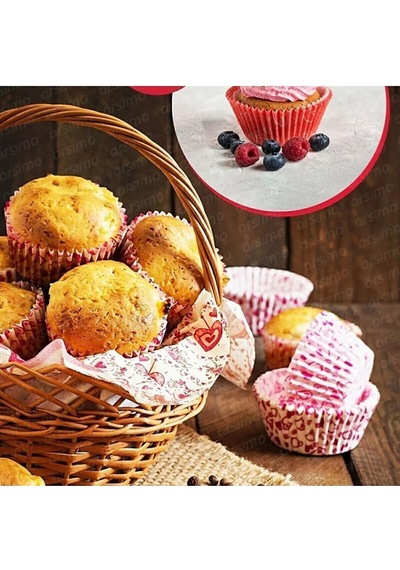 200 Adet Renkli Muffin Cupcake Kalıpları Kek Kapsülü Cupcake Muffin Kağıdı Stoneware Çok Renkli Diğer