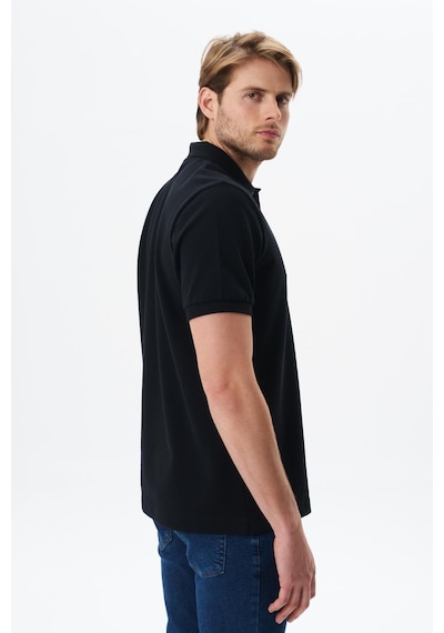 AR-MA Arma Erkek Regular Fit Baskılı % 100 Pamuk Pike Polo Yaka Tişört Y29374356202 Siyah