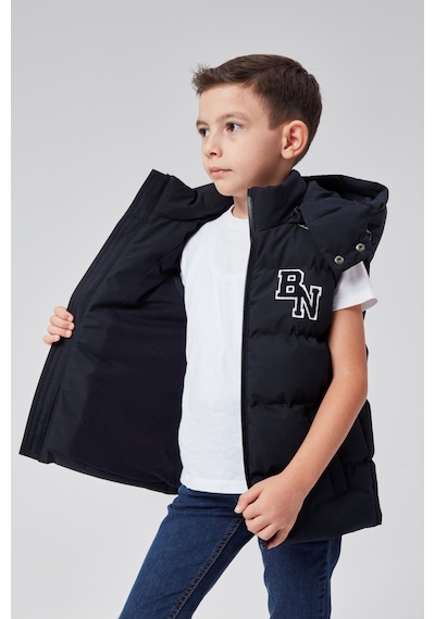 Benitto Kids Kapüşonlu Erkek Çocuk Şişme Yelek 51310 Lacivert