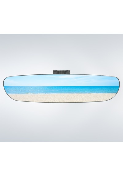 Ova-6 Dik-Eğik Kollu Universal Iç Dikiz Aynası 26X6 Cm Gri