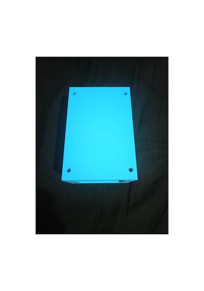 Elektronik Plastik Proje Kutusu 1150 105 80 Mm Açık Mavi