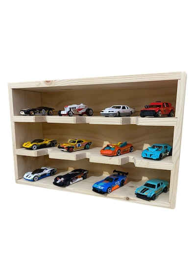 Hot Wheels Mini Gt Araç Sergileme Hobi Koleksiyon Arabasız Ahşap