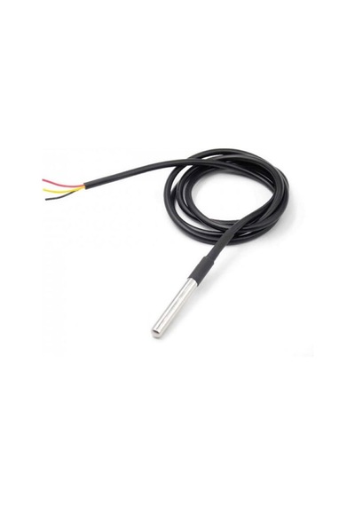 Kablolu Su Geçirmez Ds18b20 Ds1820 Sıcalık Isı Sensörü 1 Metre Arduino Yeni