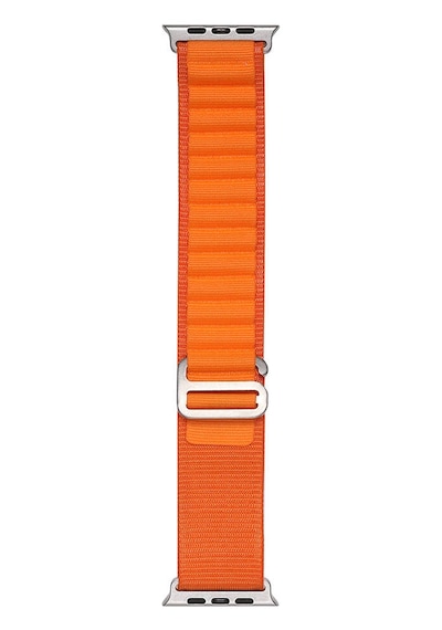 Zore Watch Ultra 49mm Clo- Band-74 Hasır Kordon-turuncu