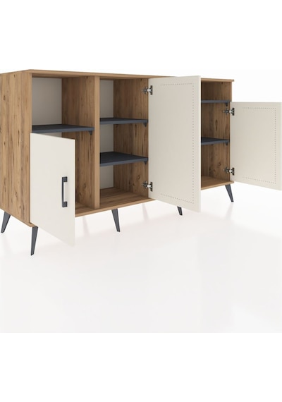 Hyperion Konsol 5 Raflı 4 Kapaklı 176x44x99 Çam-aytaşı/antrasit Çam-aytaşı/antrasit Hyperion Konsol 5 Raflı 4 Kapaklı 176x44x99 Çam-aytaşı/antrasit Çam-aytaşı/antrasit