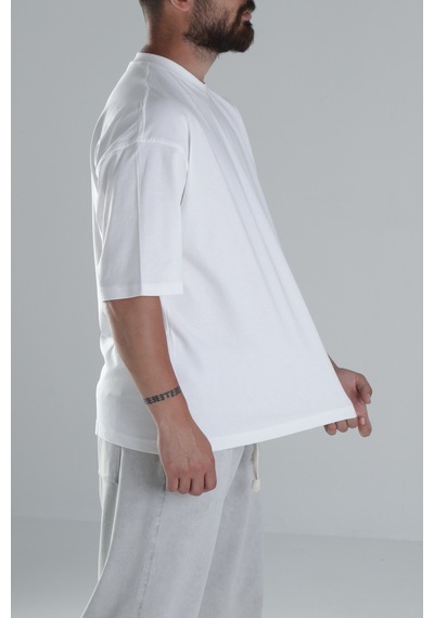 Cocopelli Beyaz Oversize T-shirt Coc1482 Beyaz