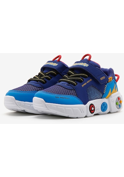 Skechers Gametronix Küçük Erkek Çocuk Mavi Spor Ayakkabı 402262n Rymt Mavi