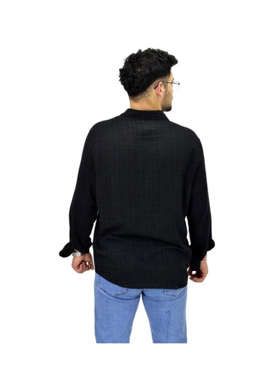 Erkek Spor Silim Fit Uzun Kol Gömlek G5005 Bgl-st04494 Siyah