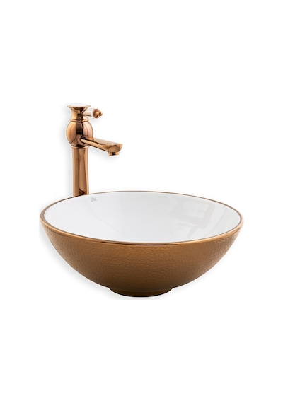 Eva Banyo Lena E-5005R Tezgah Üstü Porselen Lavabo