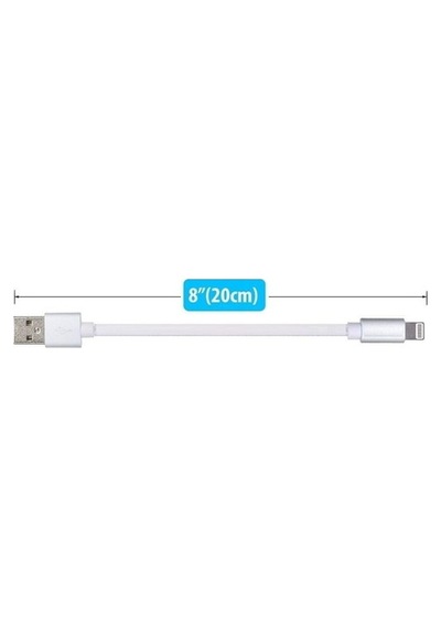 Usb Lightning Kısa Data Şarj Kablosu 20Cm Için Şarj