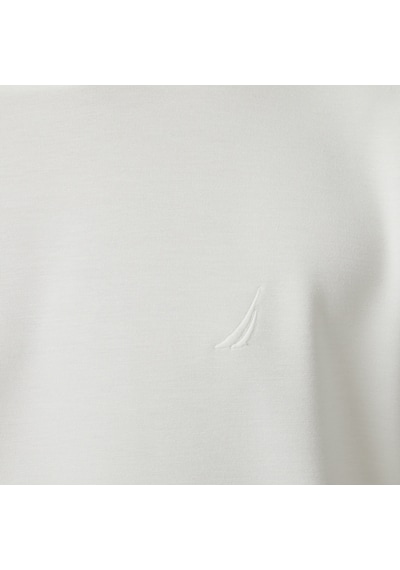 Nautica Erkek Beyaz Classic Fit T-shirt Düz V55270t Beyaz