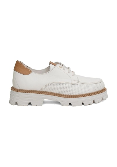 Mammamia D24ya-3850 Kadın Deri Oxford Ayakkabı D24YA-3850-R7263 Beyaz
