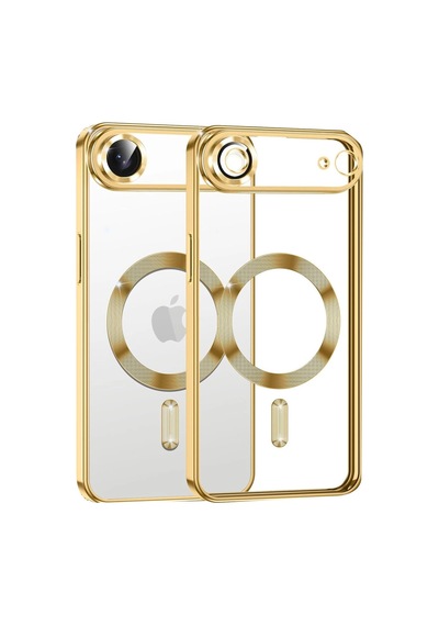 Apple Uyumlu iPhone 17 Air Kross Magneticsafe Kapak - Gold 0.2M-Çok Renkli