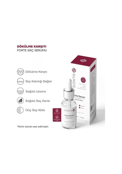 Yoğun Saç Dökülmesi Karşıtı Biotin & Keratin & Ginseng Forte Saç Serumu 30 Ml