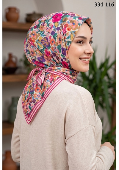 Locella Lo'cella Soft Pamuk Eşarp 334-116 Çok Renkli