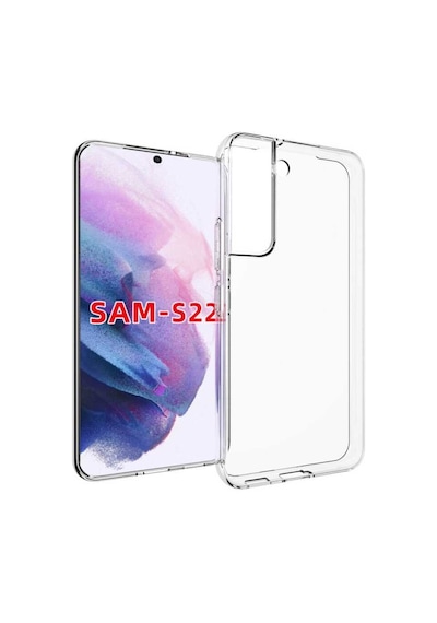 Zore Galaxy Uyumlu S22 Kılıf Süper Silikon Kapak - Renksiz Renksiz