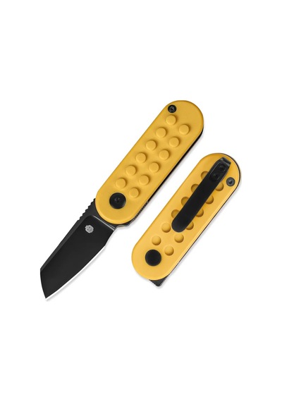 Kizer Mini Bay 14c28n Yellow Brick G10 Handle Kizerv 2583a1 Kamp Çakısı Altın - Kahverengi