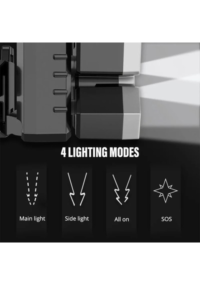 212 Model Şarjlı 5 Led 4 Modlu Cob Led Kafa Lambası Gece Çalışması Güçlü Lamba Dis Mekan