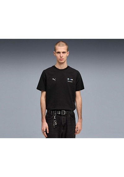 Puma Bmw Mms Ess Logo Tee Erkek Günlük Tişört 63489701 Siyah Siyah