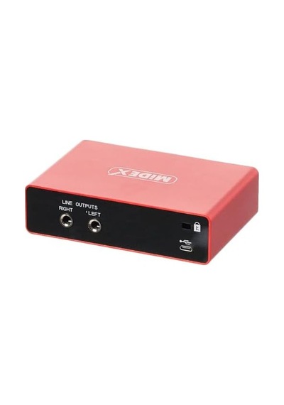Glx-700rd Üst Segment Usb Stüdyo Ses Kartı 2 Giriş 2 Çıkış 24bit/192khz