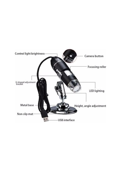 Electroon 8ledli 1600x Zoom Dijital Taşınabilir Usb Mikroskop