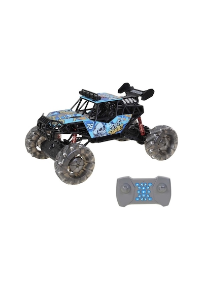 Drift Ve Akrobasi Yapan Yan Gidebilen Led Işıklı Rc Arazi Aracı 1:8 Ölçek, Şarjlı Jeep Çok Renkli