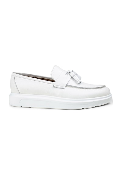 Deery Hakiki Deri Beyaz Comfort Erkek Loafer Beyaz (492271264) Beyaz