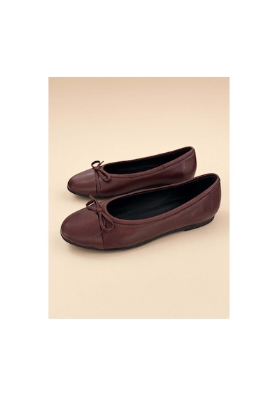 37brandshoes Deri Babetler Bordo Bordo