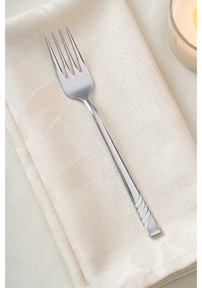 Karat Steel 6 Parça Tatlı Çatalı Takımı - 16 Cm Silver