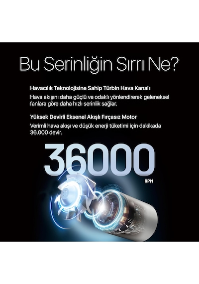 Nitecore Nef01 Premium Şarjlı El Fanı, 5 Kademeli, 4000 Mah, Alüminyum Gövde, 13 Saate Kadar Kullanım Gri