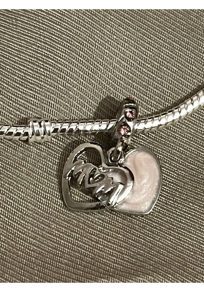 Mom Charm Gümüş Kaplama