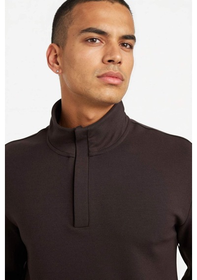 Defacto Boxy Fıt Modal Sweatshirt G6524ax25wnbn115 Kahve-bn115
