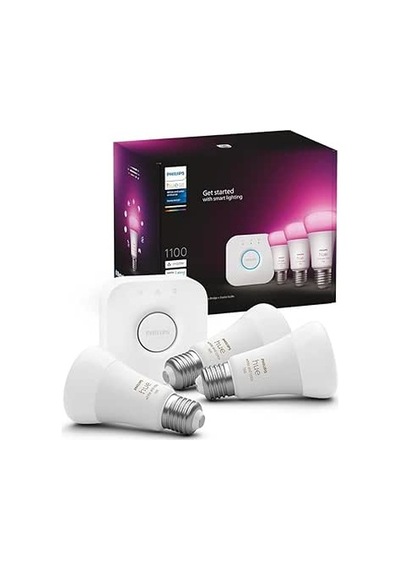 Philips Hue Wca 9w E27 Renkli Akıllı Ampul 3'lü Başlangıç Seti, Hue Bridge Dahildir - 25.000 Saat Ampul Kullanım Ömrü Diğer