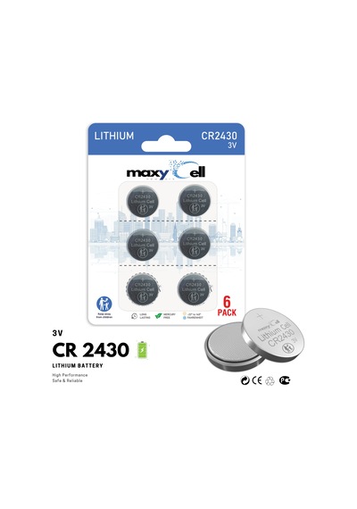 Maxycell 6 Adet 2430 Cr2430 Dl2430 3v Lityum Madeni Para Pilleri