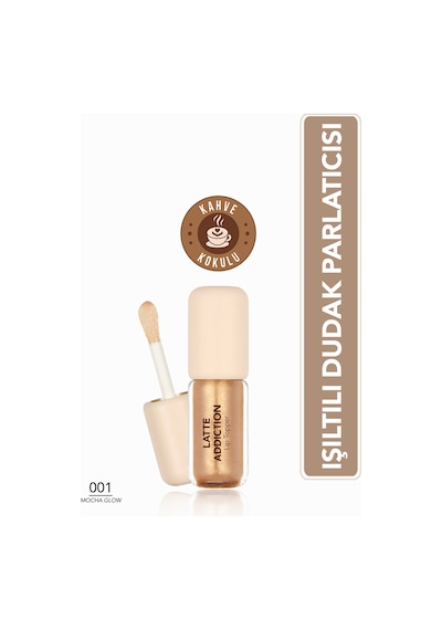 Flormar Latte Besleyici Etkili & Kahve Aromalı Dudak Parlatıcısı 001 Mocha Glow