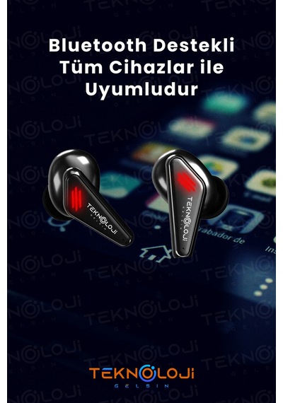 Teknoloji Gelsin K-98 RGB Bluetooth 5.4 Oyuncu Kulaklığı