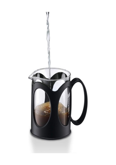 Kenya Kahve Hazırlayıcı French Press Sistemi, Kalıcı Paslanmaz Çelik Filtre Siyah, Siyah, 0,5l Diğer