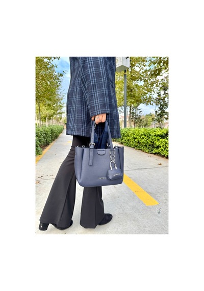 Just Polo Lüks Tasarım 3 Bölmeli Yumuşak Deri Lüks Ve Şık Dokunuş El & Omuz Çantası Shoulder Bag Lacivert 43342763