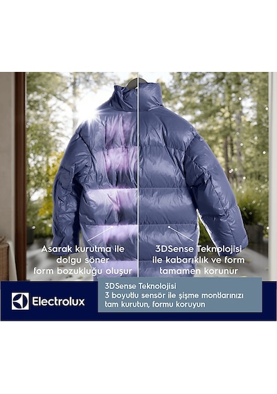 Electrolux EW8D394MT 800 Serisi Ultracare Steam 9 Kg Isı Pompalı Buharlı Inverter Kurutma Makinesi
